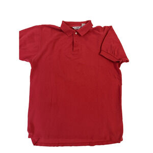 Jos A Bank Polo Shirt Mens XL Red Sportswear Classic Short Sleeve Casual Cotton